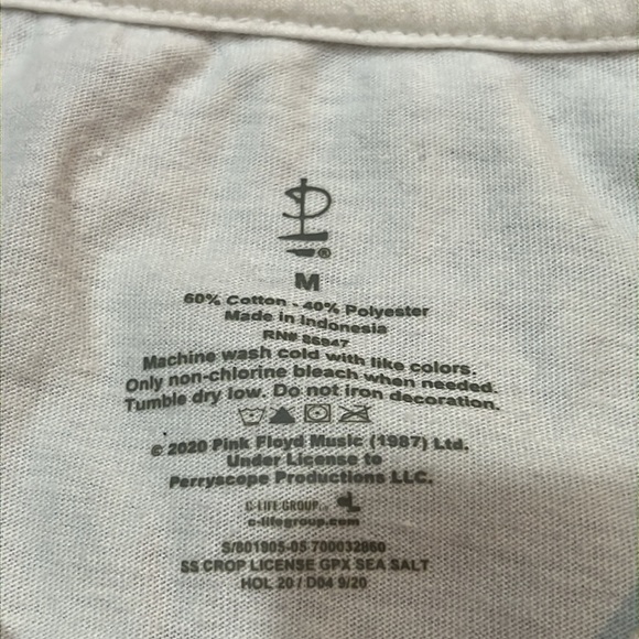 Juniors Boxy Tee Pink Floyd (M) - Picture 3 of 6